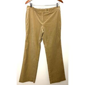 George Me by Mark Eisen Dress Camel Suede Feel Cotton Pants Sz 6